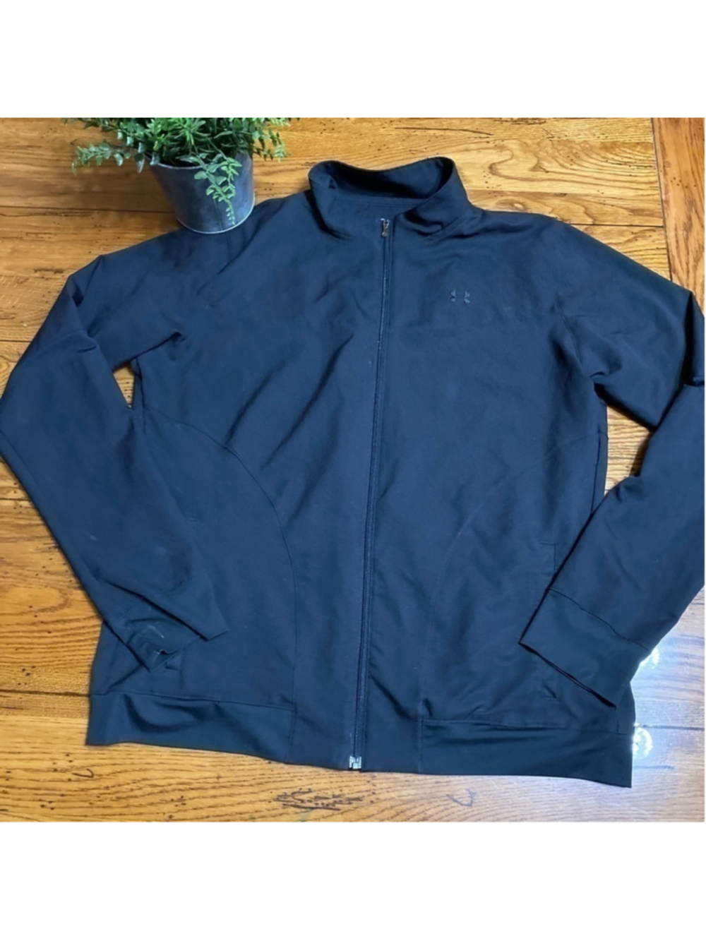 under Armour Nylon Jacket Black Full Zip Size MD. - Picture 7 of 10